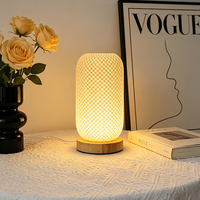 Lampe de table créative à brancher de style nordique, décoration de chevet, lumière de nuit confortable, USB, trois couleurs, tactile, minimaliste