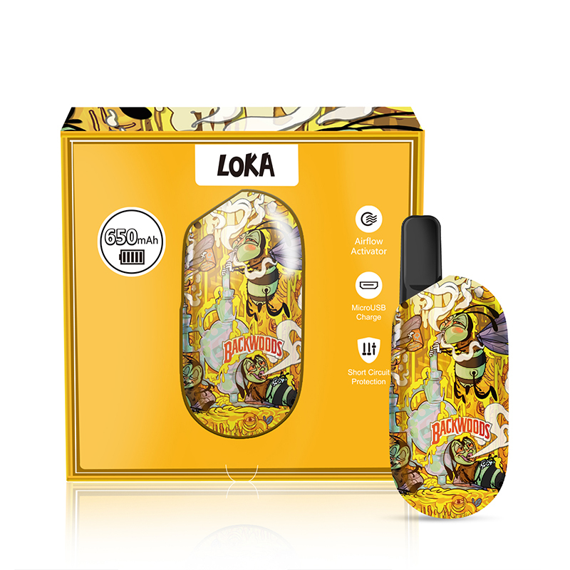 New arrival LOKA battery 650mah hot selling rechargeable adjustable voltage 510 cbd cartridge battery 650mAh