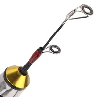 Mdwell — canne à pêche en eau douce de 60cm, accessoire léger en carbone dur ajouré, Combo avec Mini moulinet pour poisson de glace en hiver