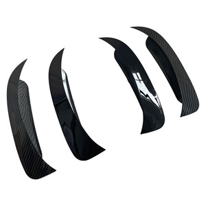 Ailerons de pare-chocs arrière Mercedes-Benz Classe GLA W156, motif carbone, plastique ABS, déflecteurs de porte de voiture, 2014-2018 - Product Image 2