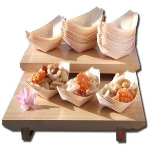 Vajilla Desechable Biodegradable <span class=keywords><strong>de</strong></span> Madera Natural Moderna <span class=keywords><strong>para</strong></span> Sushi, Apta <span class=keywords><strong>para</strong></span> Alimentos, <span class=keywords><strong>para</strong></span> Uso en Hoteles y Campamentos, Diseño Simple - Product Image 6