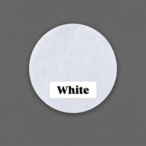 White Polyester Rib Knit Valentino Fabric Stretch Textured Material For Fashion Apparel Garments Dresses <b>Tops</b> And Clothing - Product Image 5