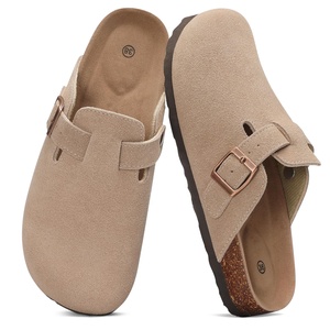 YL-25364 zoccoli in camoscio da <span class=keywords><strong>donna</strong></span> con supporto ad arco-ciabatte da letto in sughero, <span class=keywords><strong>scarpe</strong></span> <span class=keywords><strong>ortopediche</strong></span> da casa per uso interno esterno - Product Image 1