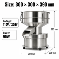 Neueste Kleine Edelstahl-Vibrationssiebmaschine für Mehl & Lebensmittelpulver Kreissieb Motorgetrieben Feinmaschig
