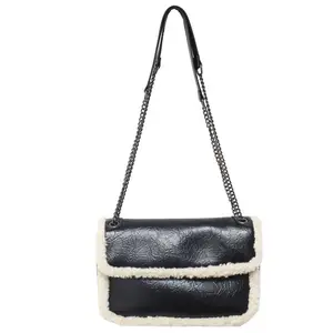 China suppliers custom fashion winter Luxury Handbags crossbody leather shoulder sling bag designer crossbody bags women