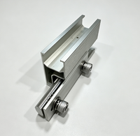 Ensemble de composants de connexion pour rail de toit de type rouleau, surface métallique traitée pour système de rail de toit industriel