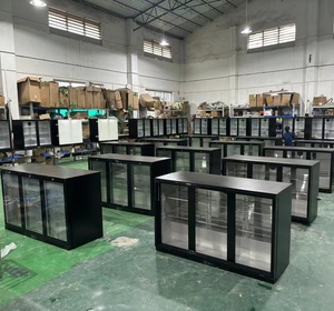 Bán Buôn Thương Mại Thép Không Gỉ Cửa Kính Đôi Trở Lại Thanh Mát Duy Nhất Nhiệt Độ Cho Siêu Thị Bia Hiển Thị - Product Image 6