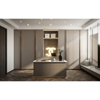 Armoire de style italien minimaliste, armoire de rangement de luxe sur mesure pour chambre à coucher, pour appartement