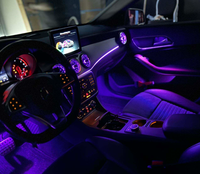 Feux de jour à LED Benz Classe C GLC W205 X253, écran de contrôle d'ambiance 64 couleurs, éclairage d'ambiance intérieur 12V