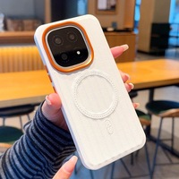 Étui de téléphone magnétique anti-traces de doigts en cuir PU, agréable au toucher, pour IQOO 13 15 15T 15 Ultra Z11 Turbo Z10 Turbo Pro