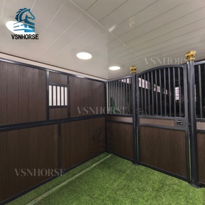 Sang trọng ngựa gian hàng cao cấp WPC ổn định Tấm thanh lịch di động Barn cong Mặt trận tùy chỉnh gian hàng chuyên nghiệp cho chuồng ngựa - Product Image 5