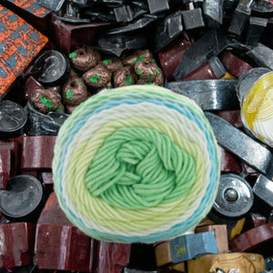 Fil fantaisie teint 55% acrylique 45% coton, 5 brins, 100g, pour tricot à la main, sacs, écharpes, chapeaux, écologique - Product Image 3