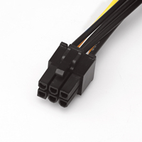 Cable adaptador de alimentación SATA de 15 pines a PCIe PCI-e PCI Express de 6 pines para tarjeta de vídeo