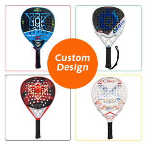 Raquetas de Tenis y Pádel Profesionales Más Vendidas de Fábrica, Marco de Fibra de Carbono, Forma de Diamante, Logotipo Personalizado, Ligeras y Duraderas - Product Image 3