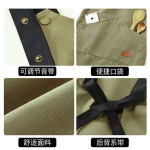 Tablier <span class=keywords><strong>de</strong></span> cuisine personnalisé avec logo, style coréen, pour la restauration, vêtements <span class=keywords><strong>de</strong></span> travail, avec impression <span class=keywords><strong>de</strong></span> logo et <span class=keywords><strong>de</strong></span> <span class=keywords><strong>mots</strong></span> personnalisés 2026 ne - Product Image 5