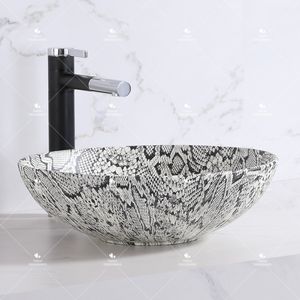Creativo Dsigne novedad de porcelana Mesa hecha a mano lavado arte fregadero Lavabo baño encimera lavabo de cerámica - Product Image 2