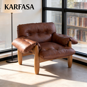 <span class=keywords><strong>Fauteuil</strong></span> lounge mi-siècle marron, <span class=keywords><strong>fauteuil</strong></span> d'appoint en <span class=keywords><strong>cuir</strong></span> inclinable, <span class=keywords><strong>fauteuil</strong></span> de relaxation individuel, canapé <span class=keywords><strong>vintage</strong></span> en bois pour salon - Product Image 1
