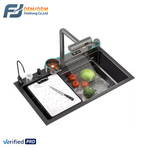 Grifo <span class=keywords><strong>de</strong></span> <span class=keywords><strong>Cocina</strong></span> Moderno 2026 con Cascada, Pantalla Digital <span class=keywords><strong>de</strong></span> Temperatura, Mezclador Inteligente LED <span class=keywords><strong>para</strong></span> <span class=keywords><strong>Fregadero</strong></span>, Grifo Extraíble con Rociador, Gris Metálico - Product Image 1