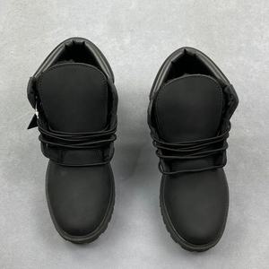 Bottes de marque unisexe TB, chaussures d'hiver de luxe à lacets pour hommes, en cuir véritable, chaussures de marche d'extérieur à semelles épaisses - Product Image 4