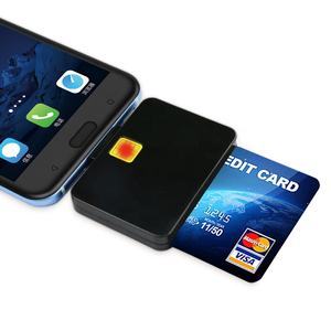 Lecteur de carte de crédit mobile OTG Zoweetek Type C, lecteur de carte à puce à fente unique pour téléphone et tablette, externe, en plastique - Product Image 1