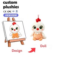 En gros, mini porte-clés en peluche animaux de la forêt, jouet en peluche doux, breloque de sac, accessoires de sac avec logo brodé personnalisé