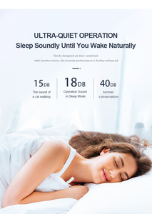 AUX 1HP 1.5HP 2HP 3 HP biến tần bán chạy nhất thấp sưởi ấm bằng giọng nói & làm mát treo tường chia Loại điều hòa không khí - Product Image 5