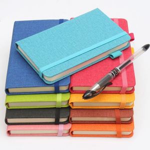 Wholesale Leather Hardcover A5/A6 Printed Journal Notebook with <b>Pen</b> Holder Custom Colors for Promotional Use - Product Image 1