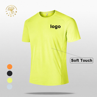 Üretici Özel Logo Kaslı Kesim Spor Salonu Düz Tişört Hızlı Kuruyan Vücut Geliştirme Yüksek Esneklik Antrenman Fitness Spor Üst Tişört Erkek
