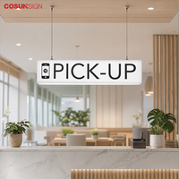 Boîte à lumière LED personnalisée COSUN, panneau publicitaire lumineux étanche avec logo pour usage commercial