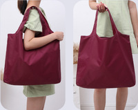 Sac de courses pliable en polyester recyclé 210D tendance 2026 avec pochette