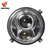 Faro LED Redondo de 5.5 Pulgadas, Clásico, Vintage, Personalizado, H4, Luz Alta y Baja, Impermeable IP67, 4000LM, Carcasa de Aluminio, YW-5601