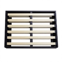 Multifunktionales Konvertierbares Minimalistisches Ausziehbares Schmiedeeisen-Sofabettgestell mit Technischen Holzlatten für Apartment, Schlafzimmer, Wohnzimmer und Hotel