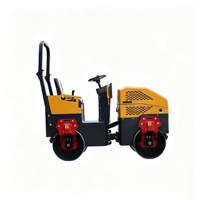 Compacteur routier vibrant à double tambour 30KN, tambour de 53 cm, petit compacteur routier à vendre