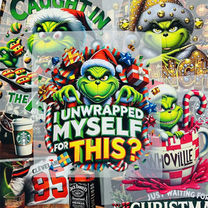 Promotion Christmas PET Plastisol Clear Film DTF Digital <strong>Transfer</strong> Htv Heat <strong>Transfer</strong> Vinyl Press Ready <strong>Iron</strong> <strong>on</strong> Stickers - Product Image 1