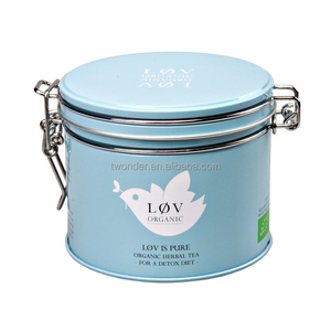 Thực Phẩm An Toàn Trà & Cà Phê Đậu Bao Bì <span class=keywords><strong>Tin</strong></span> Canister Với Clip Khóa Kín Nắp Màn Hình In Cho Kẹo Sô Cô La & Đồ Ăn Nhẹ - Product Image 4