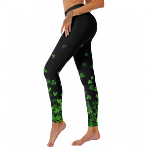 Leggings d'hiver pour femmes, mode, taille haute, épais, noirs, respirants, en coton/fibre de bambou, en polaire - Product Image 1