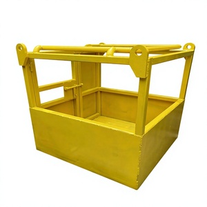 ตะกร้าสำหรับทำงานบนที่สูง, ตะกร้าขนส่งสินค้า, ราวจับสำหรับคนทำงานที่สูง, ความยาว, ความกว้าง และความสูง 1 เมตร - Product Image 2