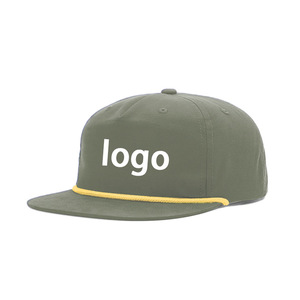 Gorra Unisex de Algodón Blanco con Cierre a Presión, Logotipo en el Panel Frontal, Talla Ajustable, Estilo Casual, Gorra de 5 Paneles para las Cuatro Estaciones - Product Image 2