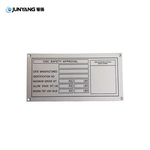 Producto Popular: Piezas y Accesorios para Contenedores de Envío ISO, Placa CSC de Acero Inoxidable Anticorrosiva para Contenedores - Product Image 6