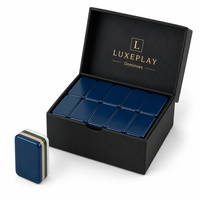 Grand jeu de mahjong américain en acrylique cristallin à 4 couches, 160 tuiles |   Carreaux surdimensionnés de qualité supérieure |   Jeu familial de luxe |   Vente en gros OEM