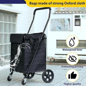 Doublure de chariot de courses pratique pour le linge, fond carré, s'adapte aux chariots de courses standard, imperméable, chariot de courses pour épicerie - Product Image 4