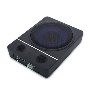 Subwoofer ultra fin de 10 pouces avec deux tweeters, système audio de voiture 12V 24V, sortie stéréo, matériau en alliage d'aluminium - Product Image 1