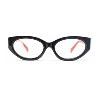 Montures de lunettes optiques tendance en acétate, style œil de chat, pour femmes, lunettes de vue à la mode, OEM ODM, logo personnalisé