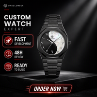 Montre Classique de Luxe pour Homme à Cadran Arabe en Acier Inoxydable à Quartz, Personnalisable OEM/ODM avec Logo – Fabricant d'Usine