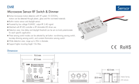 SKYDANCE capteur à micro-ondes RF 2.4GHz commutateur gradateur contrôleur d'éclairage pour éclairage intérieur EMR