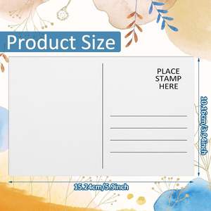 4x6 aquarelle cartes postales vierges pur coton pressé à froid texturé papier sans acide pour Art peinture cartes-cadeaux cartes de remerciement - Product Image 2