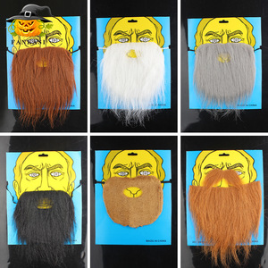 Accessoires de costume de barbe d'Halloween, différentes couleurs, polyester, fabriqué en Chine - Product Image 1