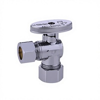 Vanne d'arrêt d'angle 1/4 tours laiton sans plomb eau caoutchouc NSF Vannes pour machine à laver Vanne d'angle générale moderne à 3 voies Bestway