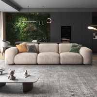 L-förmiges Sektional-Sofa-Set Stoff Schwamm Umweltfreundlich Anpassbar Mid-Century Modern Modulares Sofa für Zuhause Wohnzimmer Hotel