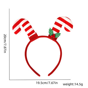 Diadema de Plástico Moderna con Diseño Navideño, Gorro de Elfo Decorativo, Accesorio para la Cabeza, para Niños y Adultos, Artículos para Fiestas, Diadema de Santa Claus - Product Image 5
